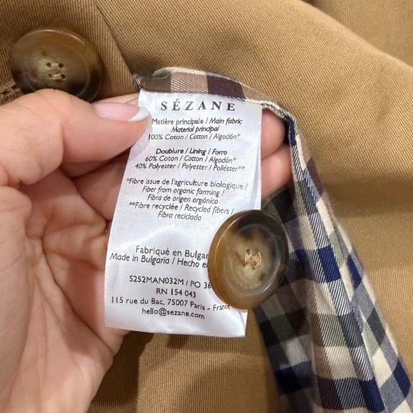 Sezane Carter Jacket Camel 36 - Picture 3 of 6